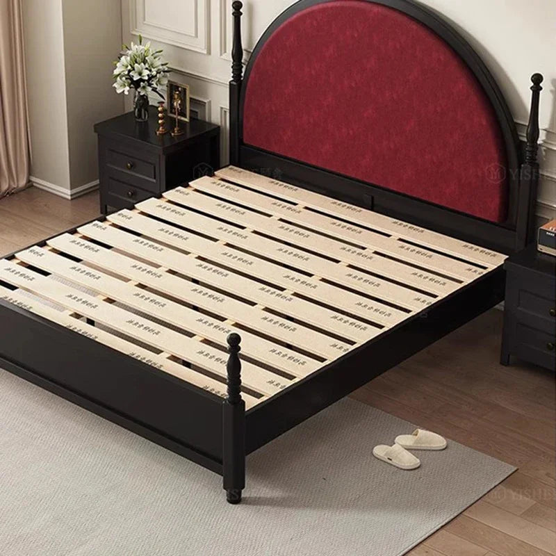 Bedframe Modern Beds Bed Frame Luxury Single Bedroom Furniture Family Double Twin Base Queen Size Frames Home Upholstered WW