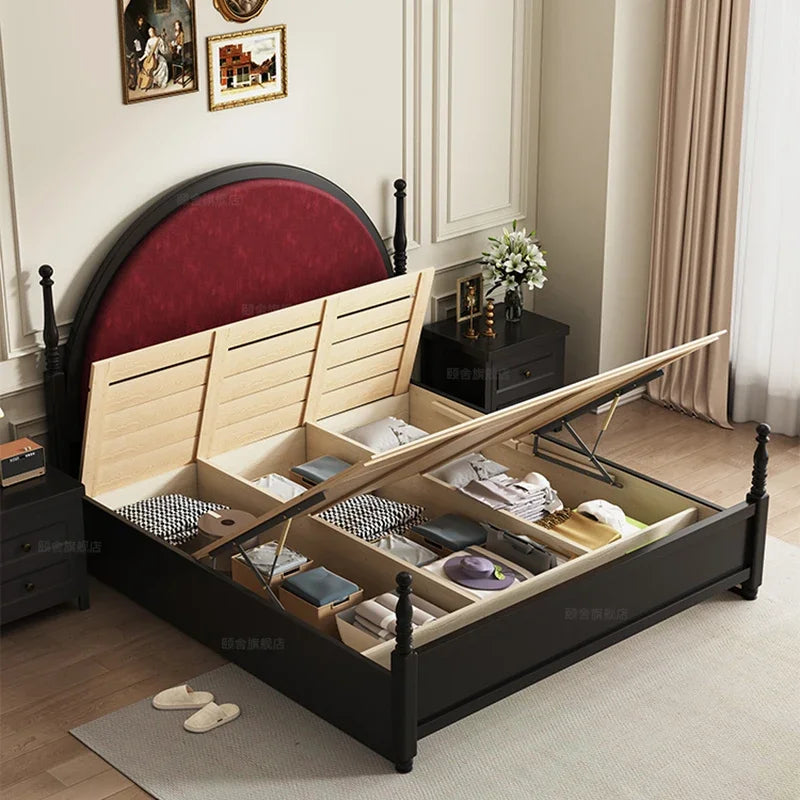 Bedframe Modern Beds Bed Frame Luxury Single Bedroom Furniture Family Double Twin Base Queen Size Frames Home Upholstered WW